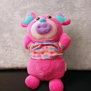 Sing A Ma Ling Blush Famosa Pink Heart Shirt Plush Stuffed Toy Talks